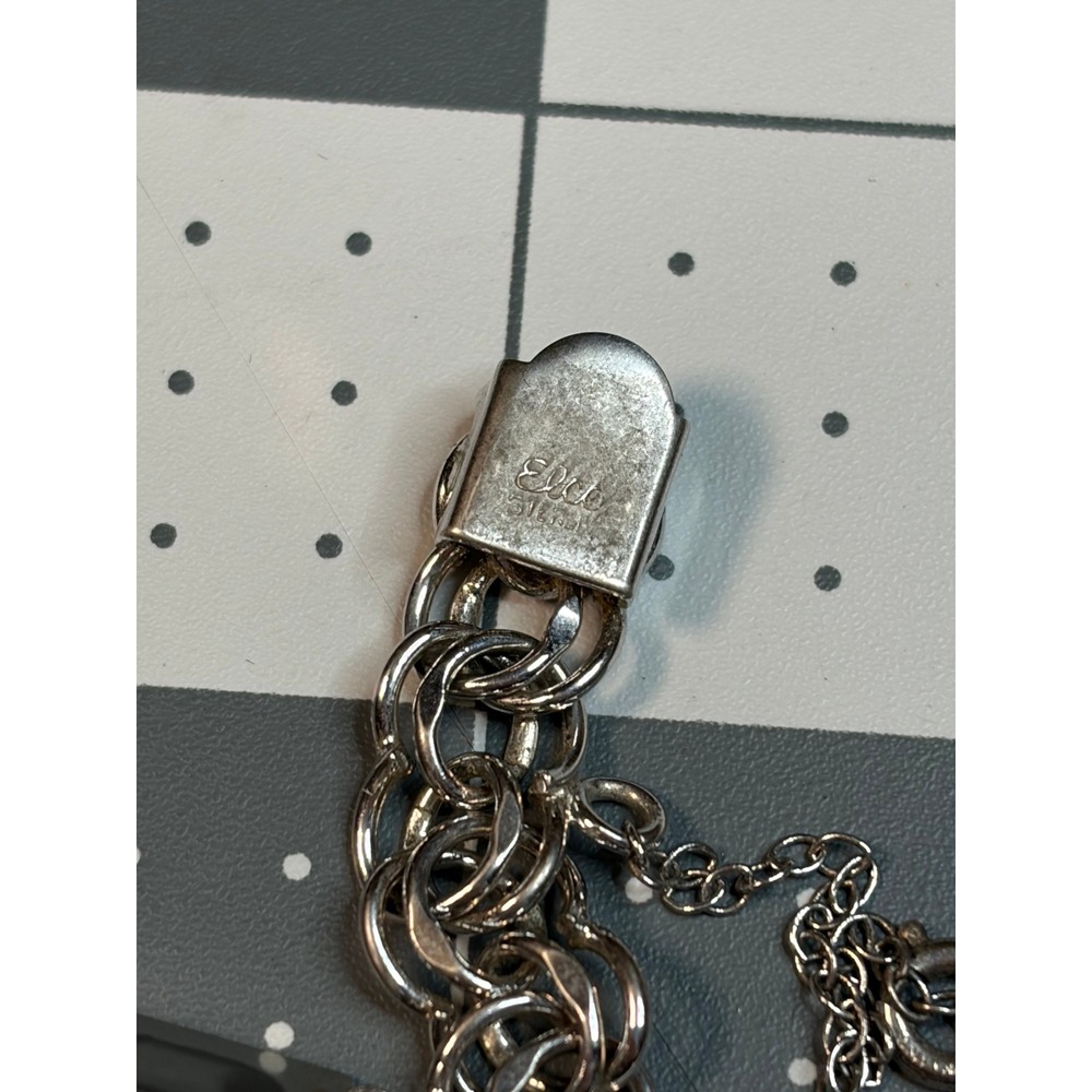 Vintage Elco Sterling Silver US Air Force Charm Bracelet Military Photo Charms - Picture 3 of 7